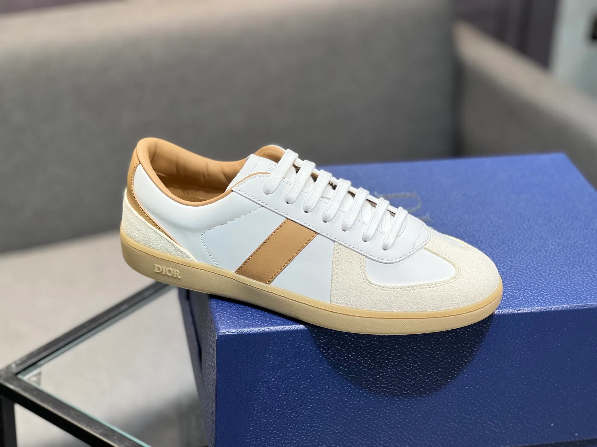 Men's men's shoes 💰560〖Audio⁠Di‎〗Dior2025⁠new‎ B01 training⁠德‎shoes Material⁠surface‎: layer⁠head‎leather⁠cow‎+lining cowhide‎ TPU original bottom⁠large⁠version‎ code number‎: male 39-45 <Male 38 46 done>